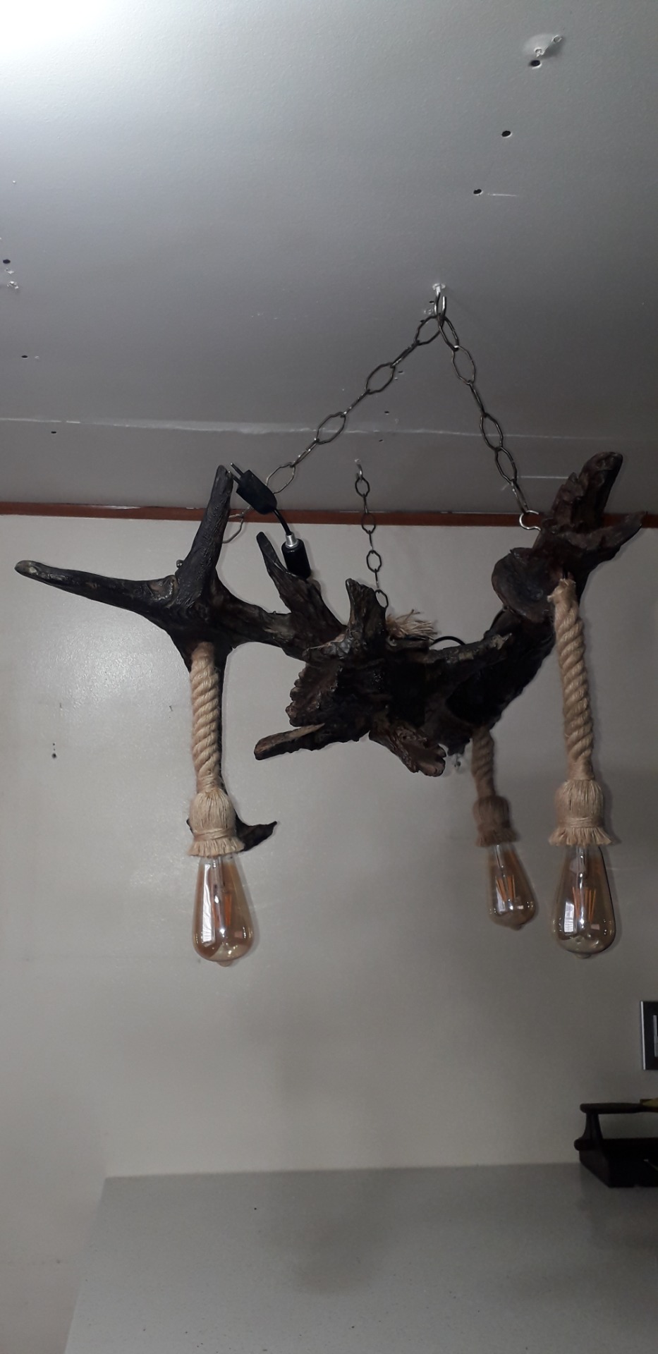 Tres ampolletas LED vintage